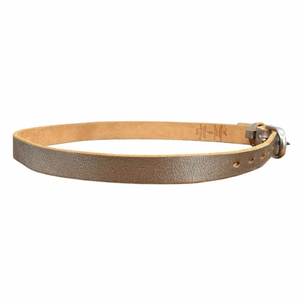 American Eagle Belt Silver Leather Vintage SZ S Women’s Rocker Streetwear Skinny